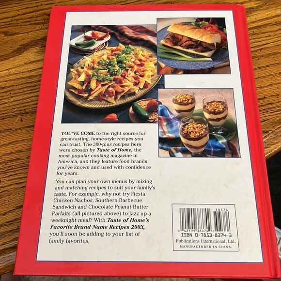 2003 Taste of Homes Favorite Brand Name Recipes, 223 page cookbook, used - Picture 2 of 4